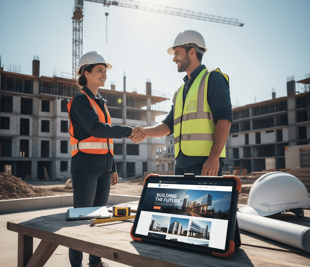 ireland web designer construction company website