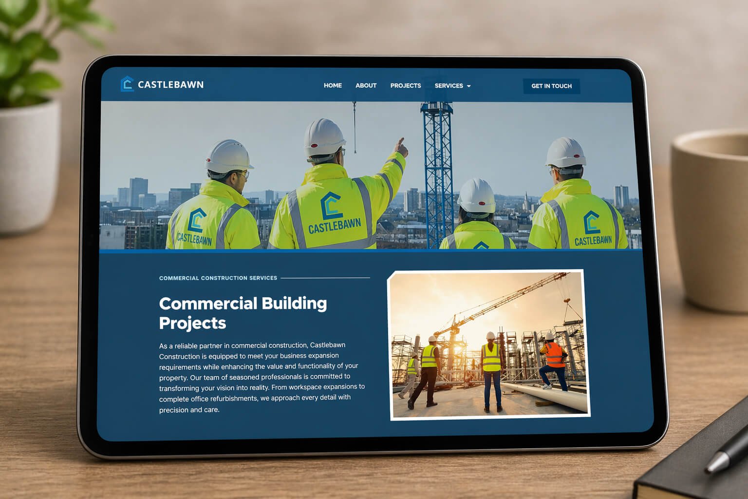castlebawn construction website design 4