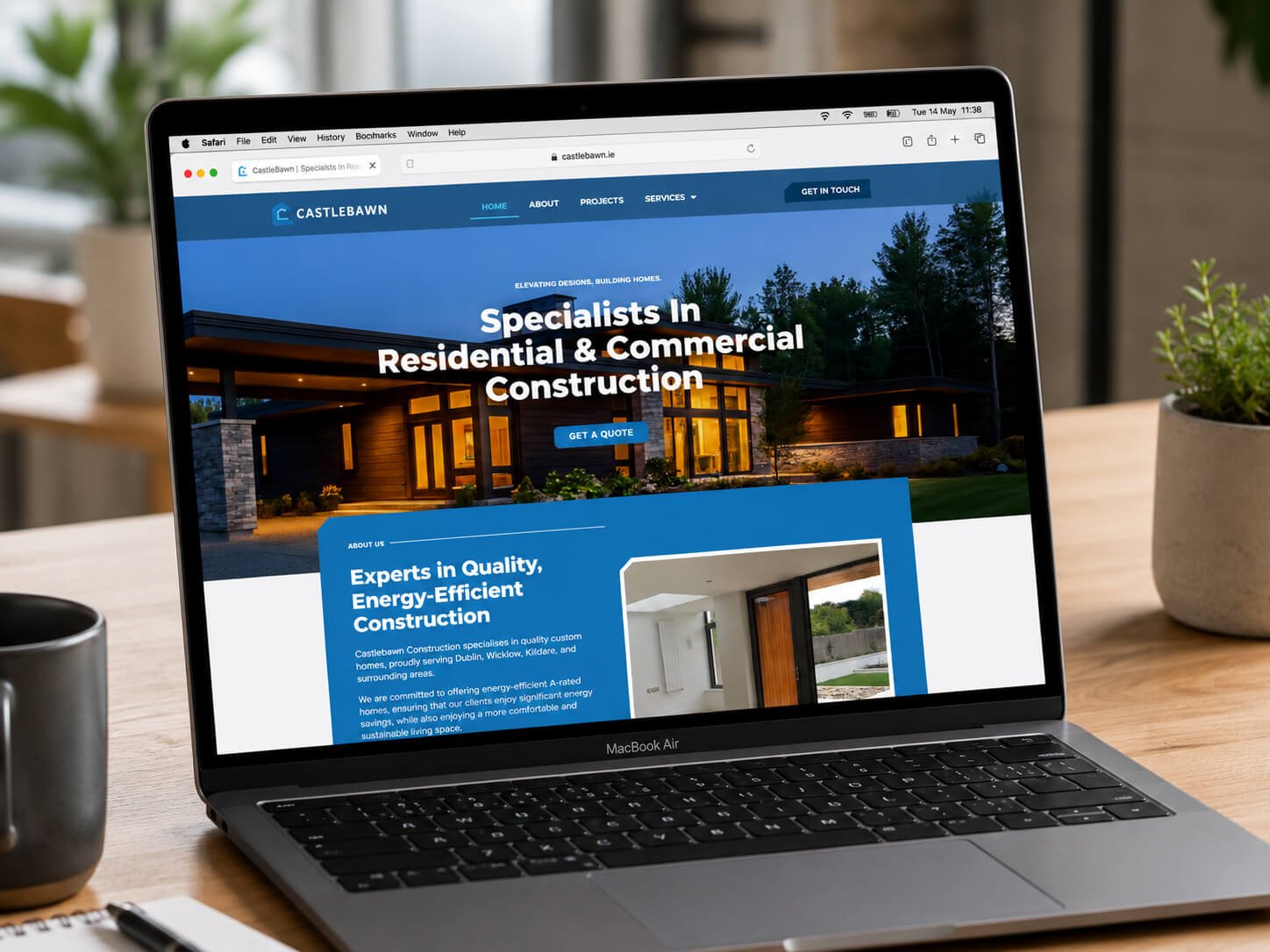 castlebawn construction building company website design