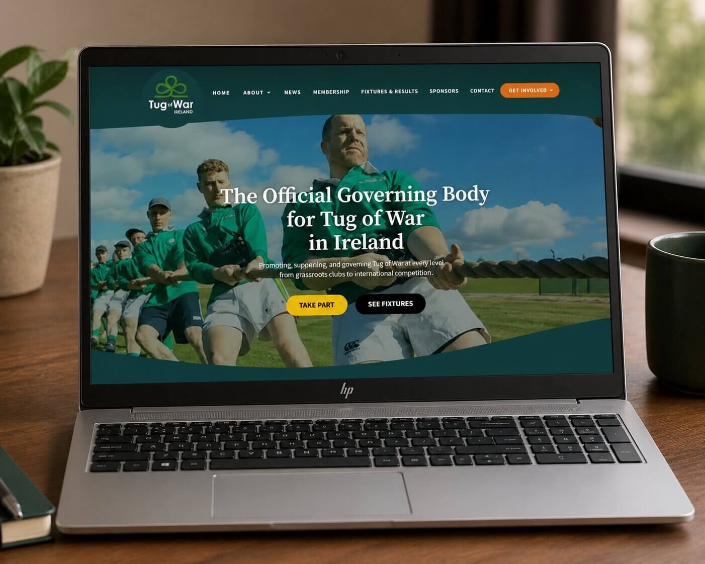 irish sport website design 1